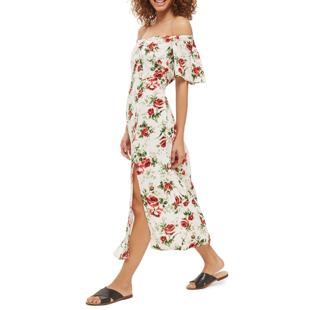 NWT floral Topshop midi dress
